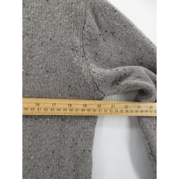 Line Of Trade Sweater Medium Wool Blend Pullover Corduroy Elbow Patches - Picture 5 of 11